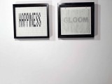 Happiness, 2008-2011 / Wood, rubber eraser, graphite and heavy paper / 54, 5 x 56, 5 cm each one